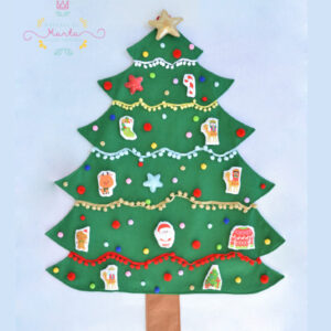 Árbol de Navidad de fieltro
