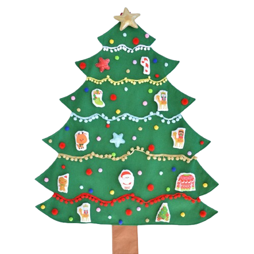 Árbol de Navidad de fieltro