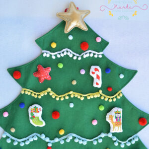 Árbol de Navidad de fieltro