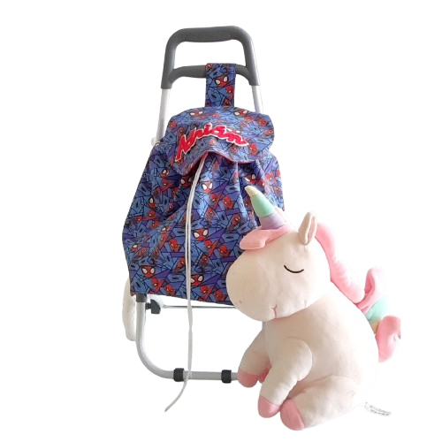 Carrito de compra muñecos